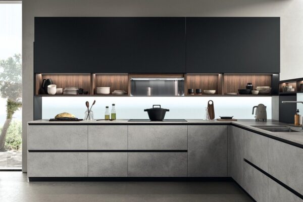 kitchen, cabinets, furniture, interior